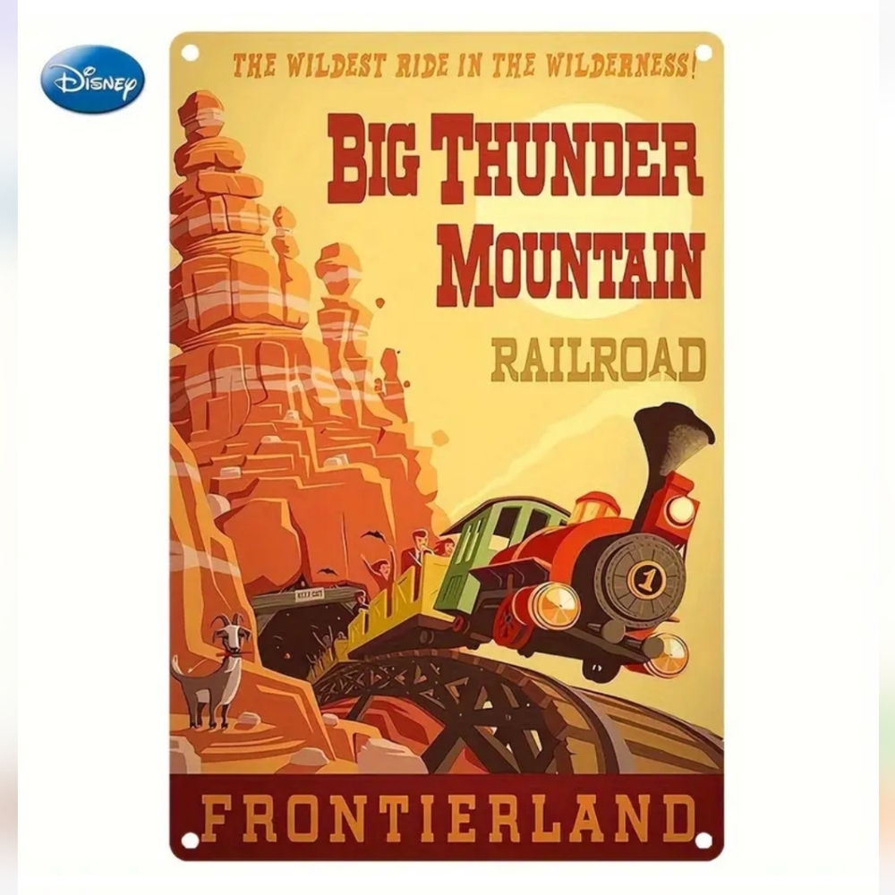 New metal Big Thunder Mountain sign